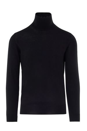 Maglia lana merino nero PAOLO PECORA | A003F0019000